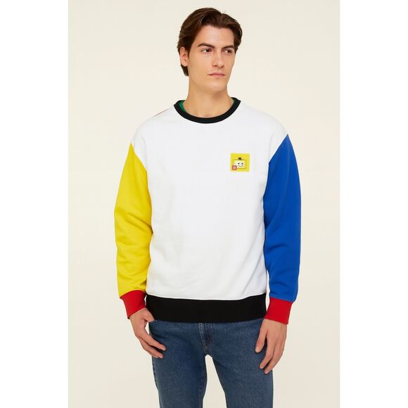 Levi's x Lego Multicolor Pullover Sweatshirt Sweater Top Shirt  Mens Size Medium - Picture 1 of 12